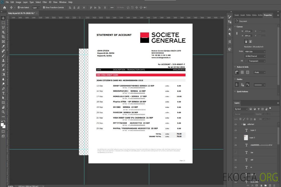 Serbie Société Générale excel pdf template Serbie Société Générale excel pdf template